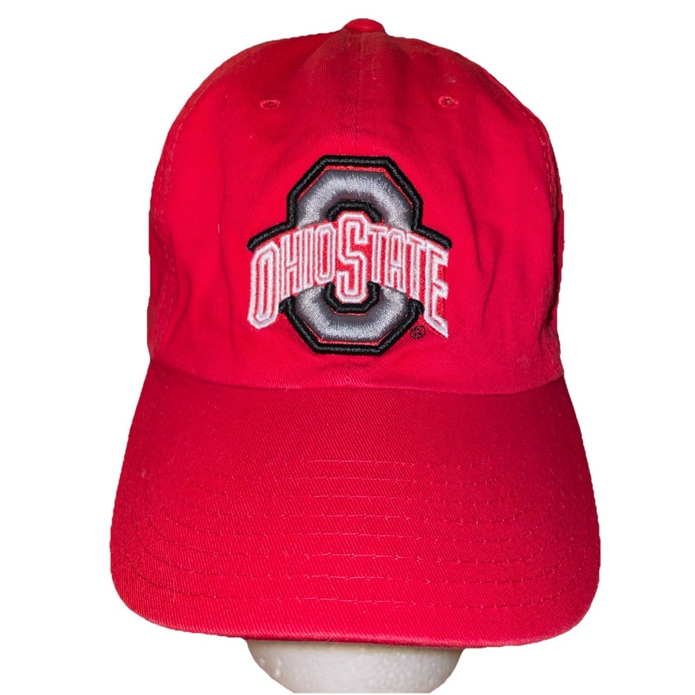 Ohio State Buckeyes Baseball Cap Steve and‎ Barrys Hat Red Size Large Fitted